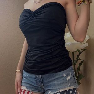 Black crop top